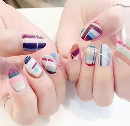 快收藏！TOK幾何風(fēng)美甲，橫豎都是美~