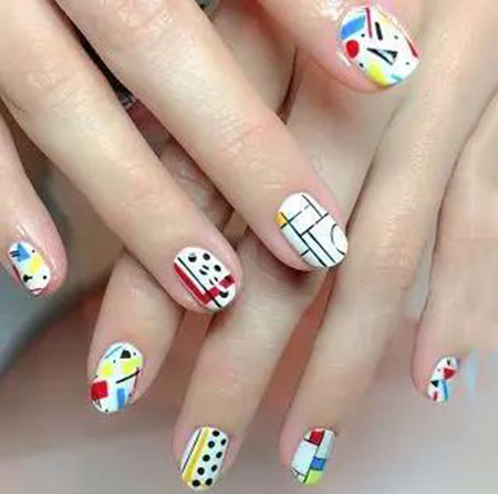 快收藏！TOK幾何風(fēng)美甲，橫豎都是美~